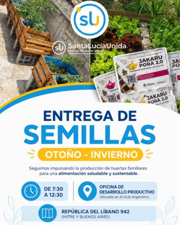  Santa Lucía impulsa la producción de huertas familiares